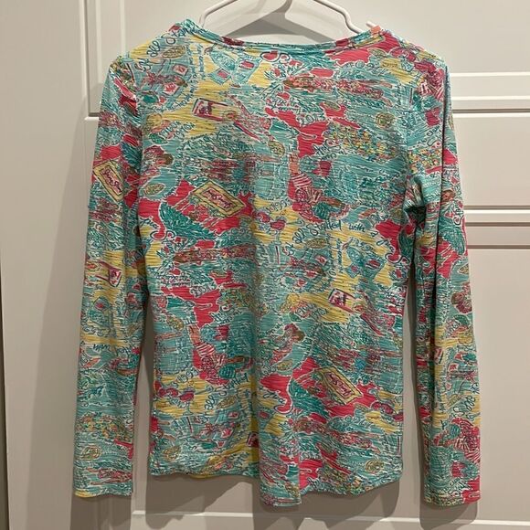 Lilly Pulitzer V-neck Print Top - Picture 5 of 6